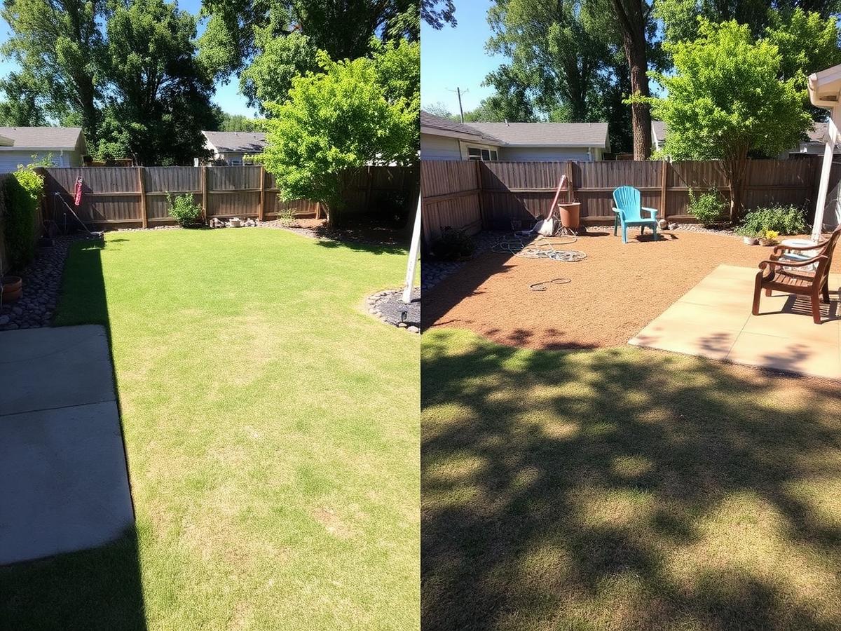 Yard debris removal — Arlington after